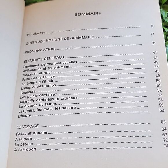 Français Anglais Guide de Conversation Book Vintage 1987 Mini Travel Guide Book - Picture 9 of 9